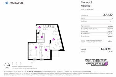 Plan inwestycji Murapol Agosto 6