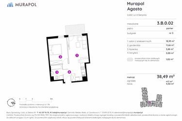 Plan inwestycji Murapol Agosto 15